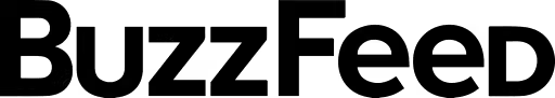 BuzzFeed logo in white text on a black background